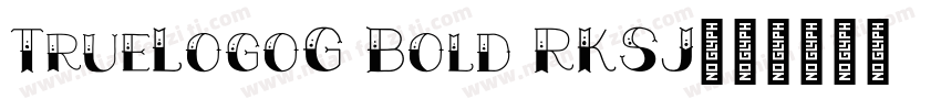 TrueLogoG Bold RKSJ字体转换